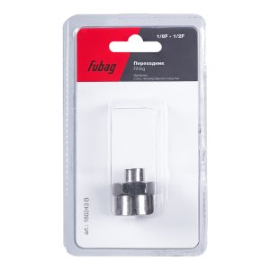 FUBAG Переходник 1/8 дюйма F на 1/2 дюйма F, блистер 1 шт. FUBAG Переходник 1/8 дюйма F на 1/2 дюйма F, блистер 1 шт.