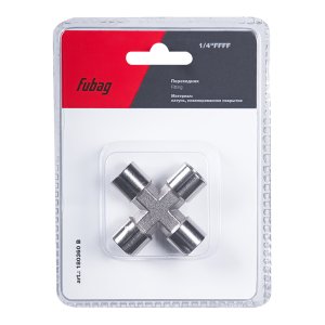 FUBAG Переходник 1/4 дюйма FFFF, блистер 1 шт FUBAG Переходник 1/4 дюйма FFFF, блистер 1 шт