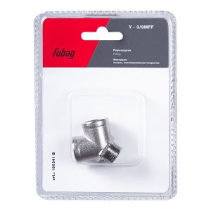 FUBAG Переходник Y - 3/8 дюйма MFF, блистер 1 шт FUBAG Переходник Y - 3/8 дюйма MFF, блистер 1 шт