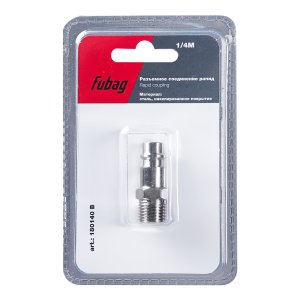 FUBAG Разъемное соединение рапид (штуцер), 1/4 дюйма M, наруж.резьба, блистер 1 шт FUBAG Разъемное соединение рапид (штуцер), 1/4 дюйма M, наруж.резьба, блистер 1 шт