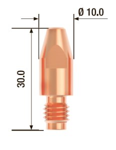 FUBAG Контактный наконечник M8х30 мм ECU D=1.4 мм (10 шт.) в Томске фото