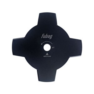 Триммерный диск FUBAG 4 лопасти внешний диаметр 255 мм, посадочный диаметр 25,4 мм, толщина 1,6 мм Триммерный диск FUBAG 4 лопасти внешний диаметр 255 мм, посадочный диаметр 25,4 мм, толщина 1,6 мм