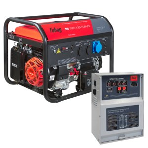 FUBAG Бензиновый генератор с электростартером и коннектором автоматики BS 7500 A ES DUPLEX + Блок автоматики Startmaster BS 11500 D (400V) для трехфазных сетей в ПОДАРОК FUBAG Бензиновый генератор с электростартером и коннектором автоматики BS 7500 A ES DUPLEX + Блок автоматики Startmaster BS 11500 D (400V) для трехфазных сетей в ПОДАРОК