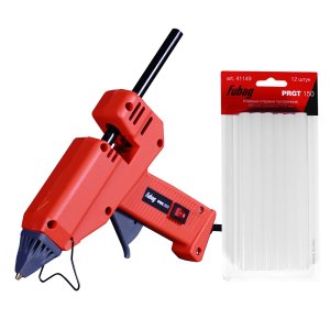 FUBAG Термоклеевой пистолет PRG 200  + Клеевые стержни прозрачные PRGT 150 мм 11.2 мм_12 шт. FUBAG Термоклеевой пистолет PRG 200  + Клеевые стержни прозрачные PRGT 150 мм 11.2 мм_12 шт.