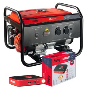 FUBAG Бензиновый генератор BS 3300 + Пусковое устройство DRIVE 400 в ПОДАРОК! FUBAG Бензиновый генератор BS 3300 + Пусковое устройство DRIVE 400 в ПОДАРОК!