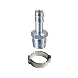 FUBAG Переходник 1/4 дюйма М на елочку 10мм с обжимным кольцом 10x15мм FUBAG Переходник 1/4 дюйма М на елочку 10мм с обжимным кольцом 10x15мм