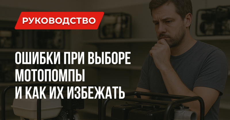 Как избежать ошибок при выборе мотопомпы Как избежать ошибок при выборе мотопомпы