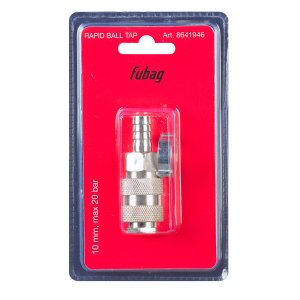 FUBAG Разъемное соединение рапид (муфта), елочка 10мм с обжимным кольцом 15х18мм, блистер 1 шт FUBAG Разъемное соединение рапид (муфта), елочка 10мм с обжимным кольцом 15х18мм, блистер 1 шт