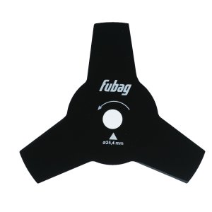 Триммерный диск FUBAG с 3мя лопастями, внешний диаметр 255 мм, посадочный диаметр 25,4 мм, толщина 1,6 мм Триммерный диск FUBAG с 3мя лопастями, внешний диаметр 255 мм, посадочный диаметр 25,4 мм, толщина 1,6 мм