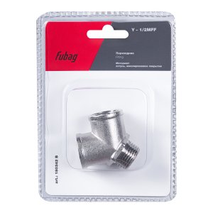 FUBAG Переходник Y - 1/2 дюйма MFF, блистер 1 шт FUBAG Переходник Y - 1/2 дюйма MFF, блистер 1 шт