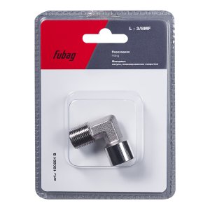 FUBAG Переходник L - 3/8 дюйма MF_блистер 1 шт FUBAG Переходник L - 3/8 дюйма MF_блистер 1 шт
