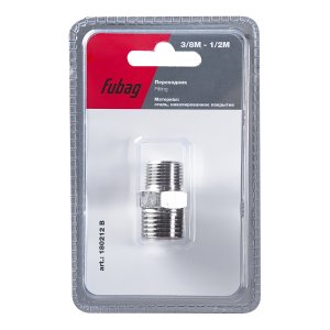 FUBAG Переходник 3/8 дюйма M на 1/2 дюйма M, блистер 1 шт FUBAG Переходник 3/8 дюйма M на 1/2 дюйма M, блистер 1 шт