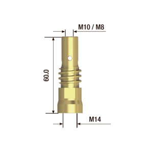 FUBAG Адаптер контактного наконечника сварочного аппарата  M10х60 мм (2 шт.) в Томске фото