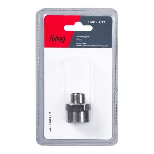 FUBAG Переходник 1/4 дюйма F - 1/2 дюйма F, блистер 1 шт FUBAG Переходник 1/4 дюйма F - 1/2 дюйма F, блистер 1 шт
