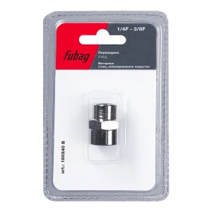 FUBAG Переходник 1/4 дюйма F - 3/8 дюйма F, блистер 1 шт FUBAG Переходник 1/4 дюйма F - 3/8 дюйма F, блистер 1 шт