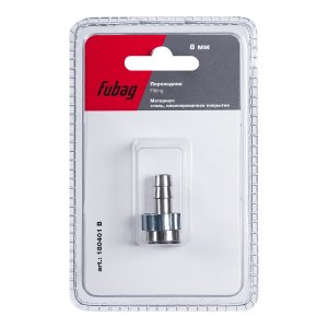 FUBAG Переходник байонет на елочку 8мм с обжимным кольцом 11Х13мм, блистер 1 шт FUBAG Переходник байонет на елочку 8мм с обжимным кольцом 11Х13мм, блистер 1 шт