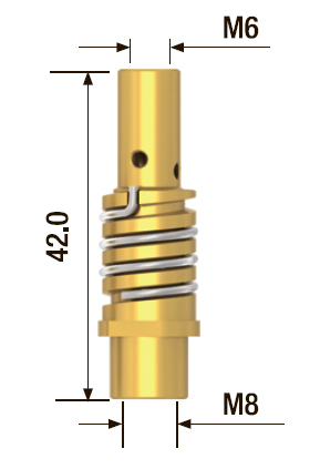 FUBAG Диффузор газовый FB 150_латунь (2 шт.) FUBAG Диффузор газовый FB 150_латунь (2 шт.)