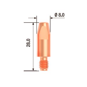 FUBAG Контактный наконечник M6х28 мм ECU D=1.6 мм  (25 шт.) в Томске фото