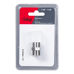 FUBAG Переходник 1/4 дюйма F - 1/4 дюйма F, блистер 1 шт FUBAG Переходник 1/4 дюйма F - 1/4 дюйма F, блистер 1 шт