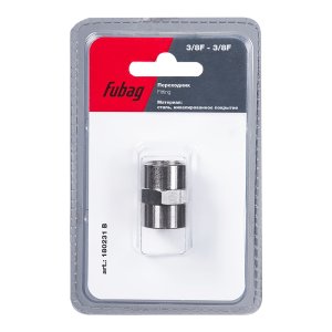 FUBAG Переходник 3/8 дюйма F - 3/8 дюйма F, блистер 1 шт FUBAG Переходник 3/8 дюйма F - 3/8 дюйма F, блистер 1 шт