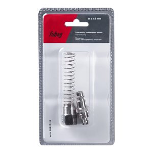 FUBAG Разъемное соединение рапид (штуцер), пружинка для шланга 8x12мм, блистер 1 шт FUBAG Разъемное соединение рапид (штуцер), пружинка для шланга 8x12мм, блистер 1 шт