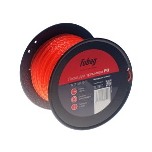 Триммерная леска FUBAG сечение витой квадрат L 130 м * 2,4 мм Триммерная леска FUBAG сечение витой квадрат L 130 м * 2,4 мм