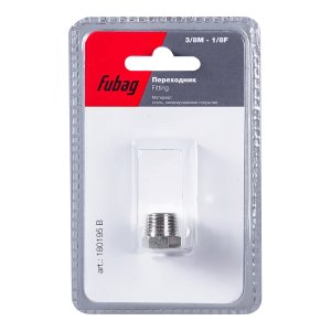 FUBAG Переходник 3/8 дюйма M на 1/8 дюйма F, блистер 1 шт. FUBAG Переходник 3/8 дюйма M на 1/8 дюйма F, блистер 1 шт.