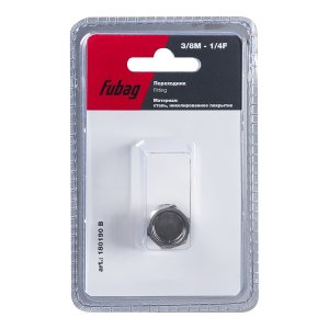 FUBAG Переходник 3/8 дюйма M на 1/4 дюйма F, блистер 1 шт FUBAG Переходник 3/8 дюйма M на 1/4 дюйма F, блистер 1 шт