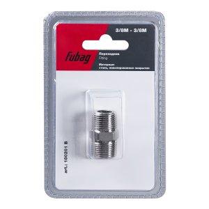 FUBAG Переходник 3/8 дюйма M на 3/8 дюйма М, блистер 1 шт FUBAG Переходник 3/8 дюйма M на 3/8 дюйма М, блистер 1 шт