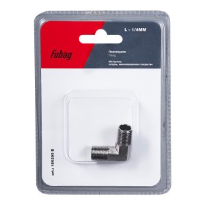 FUBAG Переходник L - 1/4 дюйма MM, блистер 1 шт FUBAG Переходник L - 1/4 дюйма MM, блистер 1 шт