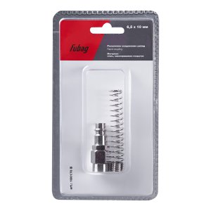 FUBAG Разъемное соединение рапид (штуцер), пружинка для шланга 6.5x10мм, блистер 1 шт FUBAG Разъемное соединение рапид (штуцер), пружинка для шланга 6.5x10мм, блистер 1 шт