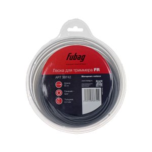 Триммерная леска FUBAG сечение круглое L 60 м * 2,4 мм Триммерная леска FUBAG сечение круглое L 60 м * 2,4 мм