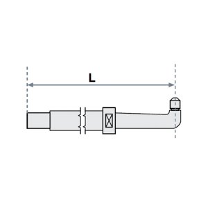 FUBAG Нижнее плечо прямое O 22 х 200мм для серии SG 4-6 FUBAG Нижнее плечо прямое O 22 х 200мм для серии SG 4-6