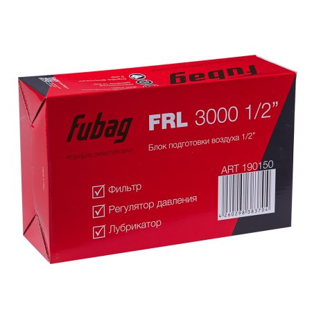 FUBAG Блок подготовки воздуха FRL 3000 1/2 дюйма  FUBAG (Фубаг) FUBAG Блок подготовки воздуха FRL 3000 1/2 дюйма  в Томске фото