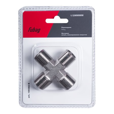 FUBAG Переходник 1/2 дюйма MMMM, блистер 1 шт FUBAG Переходник 1/2 дюйма MMMM, блистер 1 шт