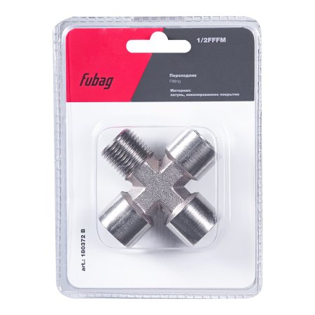 FUBAG Переходник 1/2 дюйма FFFM, блистер 1 шт FUBAG Переходник 1/2 дюйма FFFM, блистер 1 шт