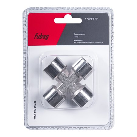 FUBAG Переходник 1/2 дюйма FFFF, блистер 1 шт FUBAG Переходник 1/2 дюйма FFFF, блистер 1 шт