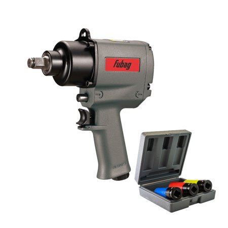 FUBAG Пневмогайковерт ударный IW720 1/2 дюйма + Набор торцевых ударных головок в ПОДАРОК FUBAG Пневмогайковерт ударный IW720 1/2 дюйма + Набор торцевых ударных головок в ПОДАРОК