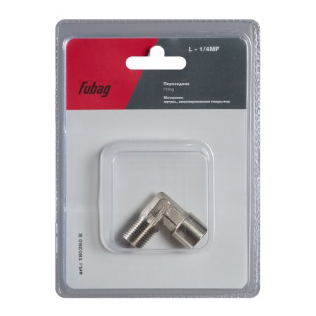 FUBAG Переходник L - 1/4 дюйма MF, блистер 1 шn FUBAG (Фубаг) FUBAG Переходник L - 1/4 дюйма MF, блистер 1 шn в Томске фото