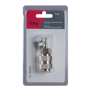 FUBAG Разъемное соединение рапид (муфта), елочка 6мм с обжимным кольцом 6х11мм, блистер 1 шт FUBAG (Фубаг) FUBAG Разъемное соединение рапид (муфта), елочка 6мм с обжимным кольцом 6х11мм, блистер 1 шт в Томске фото