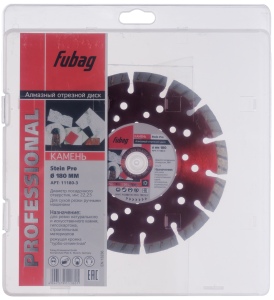 Алмазный отрезной диск FUBAG Камень Про (Stein Pro) D180 мм / 22,2 мм по камню в Томске фото