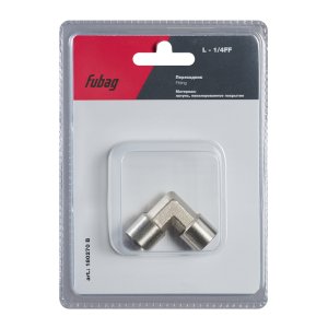 FUBAG Переходник L - 1/4 дюйма FF, блистер 1 шт FUBAG (Фубаг) FUBAG Переходник L - 1/4 дюйма FF, блистер 1 шт в Томске фото