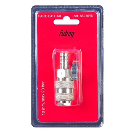 FUBAG Разъемное соединение рапид (муфта), елочка 10мм с обжимным кольцом 15х18мм, блистер 1 шт FUBAG Разъемное соединение рапид (муфта), елочка 10мм с обжимным кольцом 15х18мм, блистер 1 шт