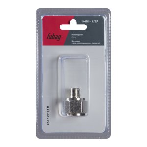 FUBAG Переходник 1/4 дюйма M на 1/2 дюйма F, блистер 1 шт FUBAG (Фубаг) FUBAG Переходник 1/4 дюйма M на 1/2 дюйма F, блистер 1 шт в Томске фото