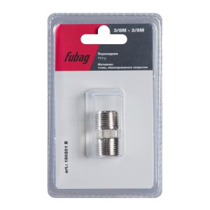 FUBAG Переходник 3/8 дюйма M на 3/8 дюйма М, блистер 1 шт FUBAG (Фубаг) FUBAG Переходник 3/8 дюйма M на 3/8 дюйма М, блистер 1 шт в Томске фото