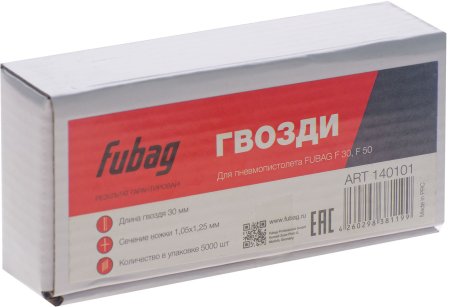 FUBAG Гвозди для F30 (F50 (1.05*1.25, 30 мм, 5000 шт) FUBAG (Фубаг) FUBAG Гвозди для F30 (F50 (1.05*1.25, 30 мм, 5000 шт) в Томске фото
