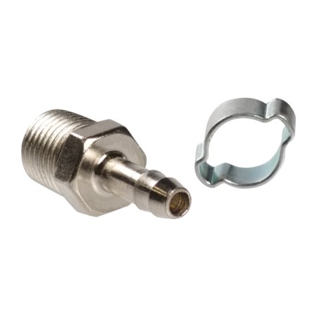 FUBAG Переходник 1/4 дюйма M на елочку 6мм с обжимным кольцом 9Х11мм, блистер 1 шт FUBAG (Фубаг) FUBAG Переходник 1/4 дюйма M на елочку 6мм с обжимным кольцом 9Х11мм, блистер 1 шт в Томске фото