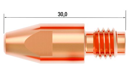 FUBAG Контактный наконечник M8 X 30мм CUCRZR 0.8мм /.030 дюйма в Томске фото