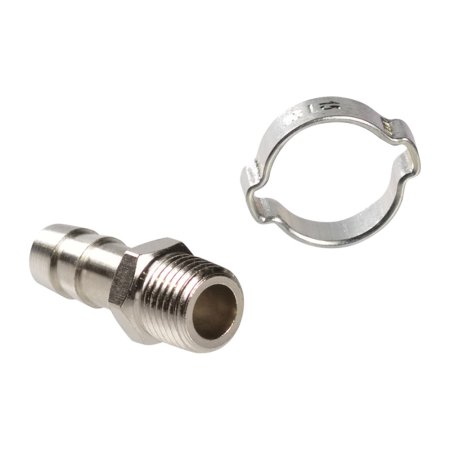 FUBAG Переходник 1/4 дюйма М на елочку 10мм с обжимным кольцом  15Х18мм, блистер 1 шт FUBAG (Фубаг) FUBAG Переходник 1/4 дюйма М на елочку 10мм с обжимным кольцом  15Х18мм, блистер 1 шт в Томске фото