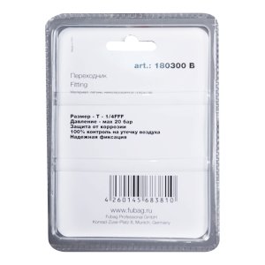 FUBAG Переходник T - 1/4  дюйма FFF, блистер 1 шт FUBAG (Фубаг) FUBAG Переходник T - 1/4  дюйма FFF, блистер 1 шт в Томске фото